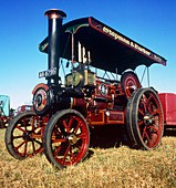 Steam traction engine,at a steam rally