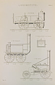 Three early steam trains tested at Rainhill 1829