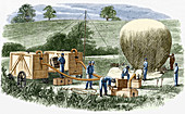 US Civil War observation balloon