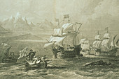 Discovery of the Straits of Magellan in 1520