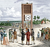 Visual telegraph system,1791