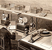 Baudot telegraph system