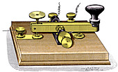 Morse telegraph key