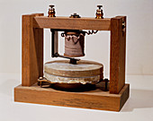 Prototype telephone constructed by Alexander Bell