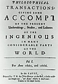 First Royal Society volume