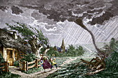 Tornado,historical artwork