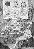 Engraving of the Biblical creation of the Universe