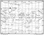 Browning's map of Mars,1868