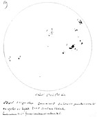 Sunspots observation,1871