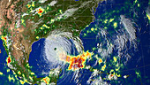 Hurricane Katrina rain accumulation