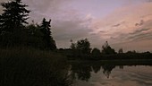 24-hour timelapse over a lake