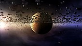 Ring formation around extrasolar planet