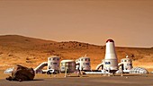 Exploratory base on Mars