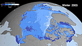 Winter Arctic Sea Ice Thickness