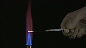 Flame test detecting barium