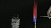 Flame test detecting calcium