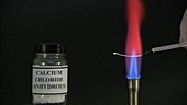 Flame test detecting calcium
