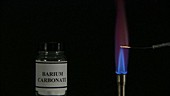 Flame test detecting barium