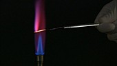 Flame test detecting potassium