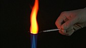 Flame test detecting sodium