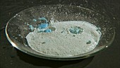 Hydrating anhydrous copper sulphate