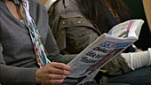 Patients waiting in waiting room