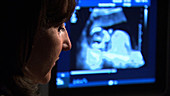 Pregnant woman ultrasound