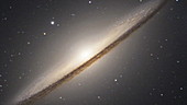 Sombrero galaxy M104, optical image