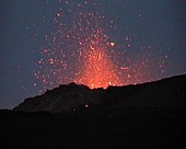 Mt, Etna erupting