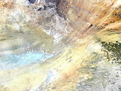 Aorounga crater, satellite view
