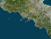 Vesuvius, satellite view