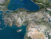 Turkey, satellite view