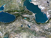 Yerevan, satellite view