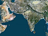 New Delhi, satellite view