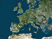 Brussels, satellite view