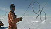 Ionospheric research mast maintenance