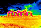 Cooling towers, thermographic footage