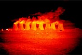 Cooling towers, thermogram