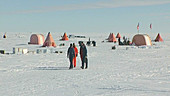 Ice core drill team, Antarctica