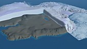 Antarctic bedrock