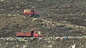 Garbage dump landfill site