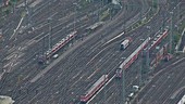 High Angle Frankfurt Rail Tracks