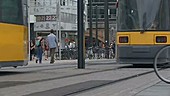 Tram on Alexander Platz in Berlin