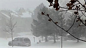 Blizzard in Colorado, USA