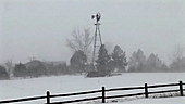 Blizzard over fields