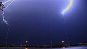 Lightning over Oklahoma City