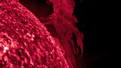 Solar magnetic storm, SDO imagery