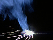 Sparkler burning