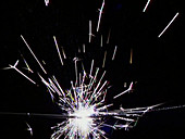 Sparkler burning