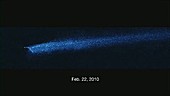Asteroid P 2010 A2 break-up